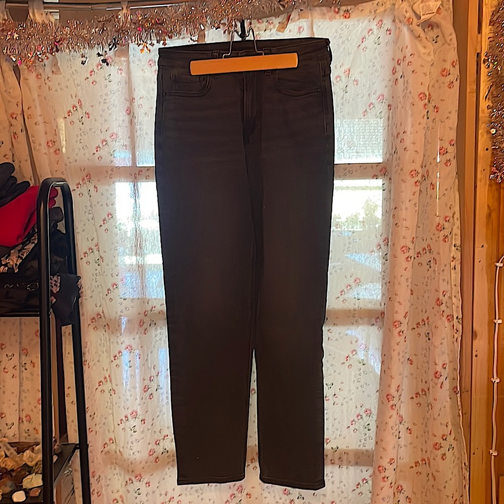 american eagle black jeans size 4 hardly used